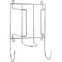 2 en 1 Soporte de plancha y tabla de planchar | Organizador de suspensión de pared- puerta o armario | Acero cromado…